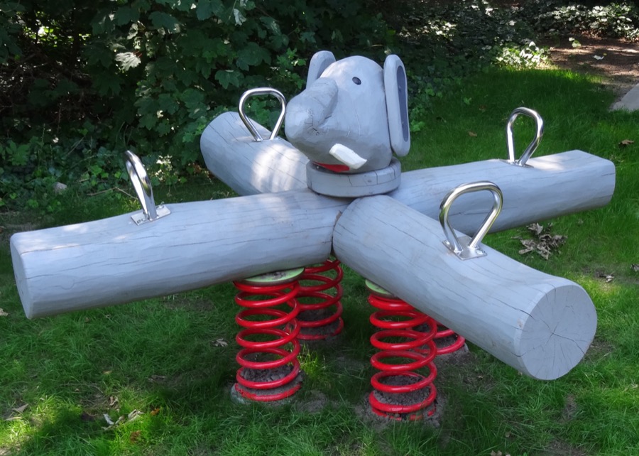 Vierfach-Wippgerät Elefant