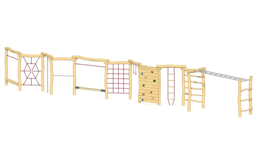 Schul-Kletterwand 11-teilig