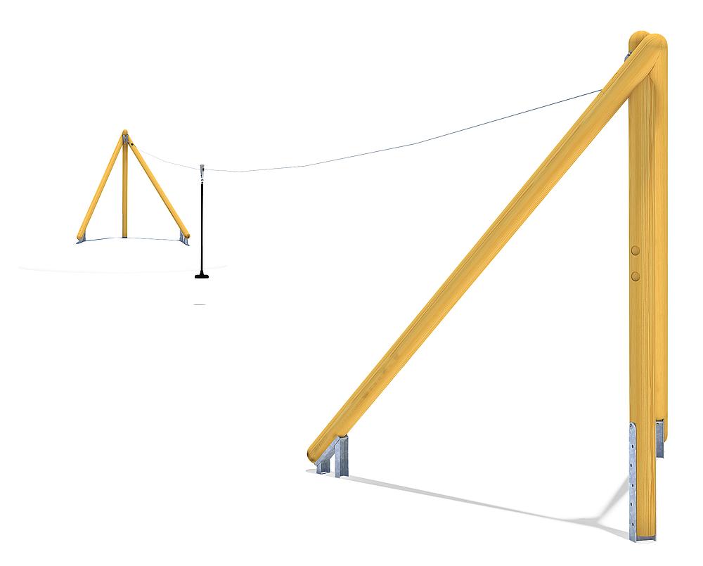 Seilbahn Montana 30 m für Hügelverbau