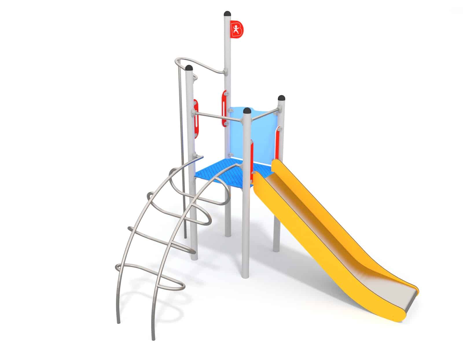 Turm mit Rutsche und Leiter für Spielplatz