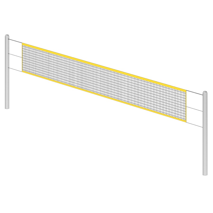 Volleyball-Anlage mit Nylonnetz