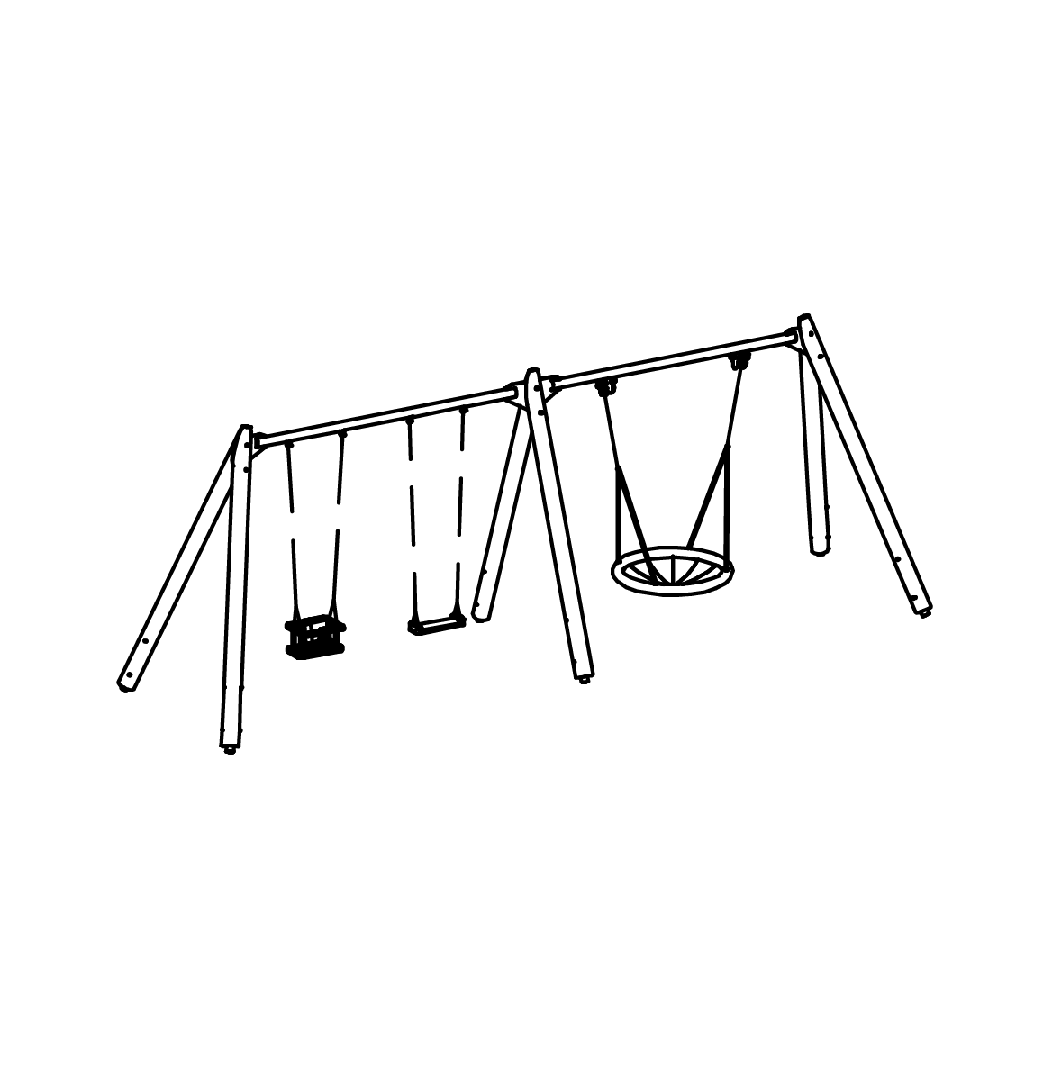 Kleine Dreifachschaukel spezial