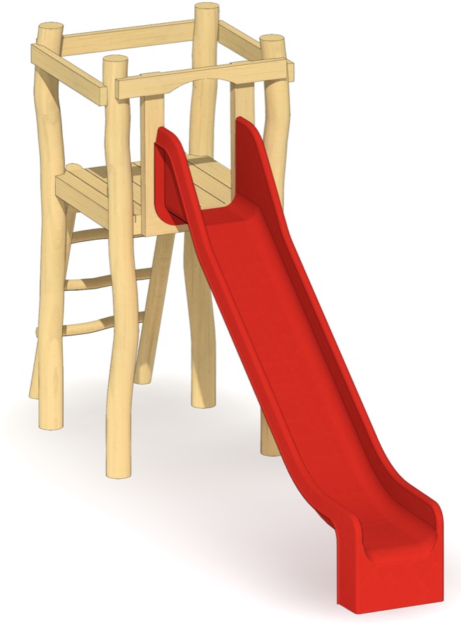 Turm mit GFK-Rutsche