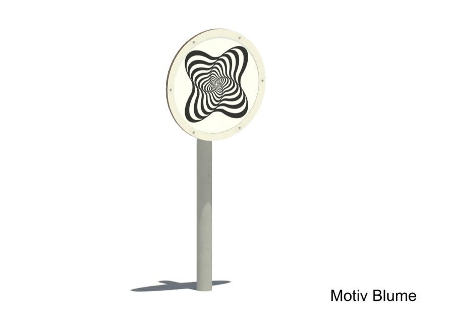 Rotierende Optikscheibe 18100, Motiv Blume