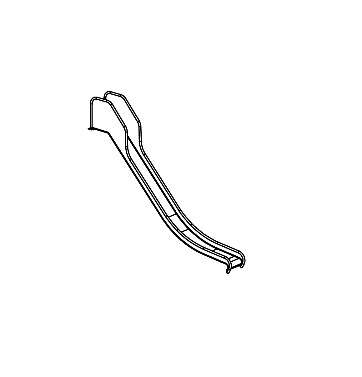 Edelstahlrutsche