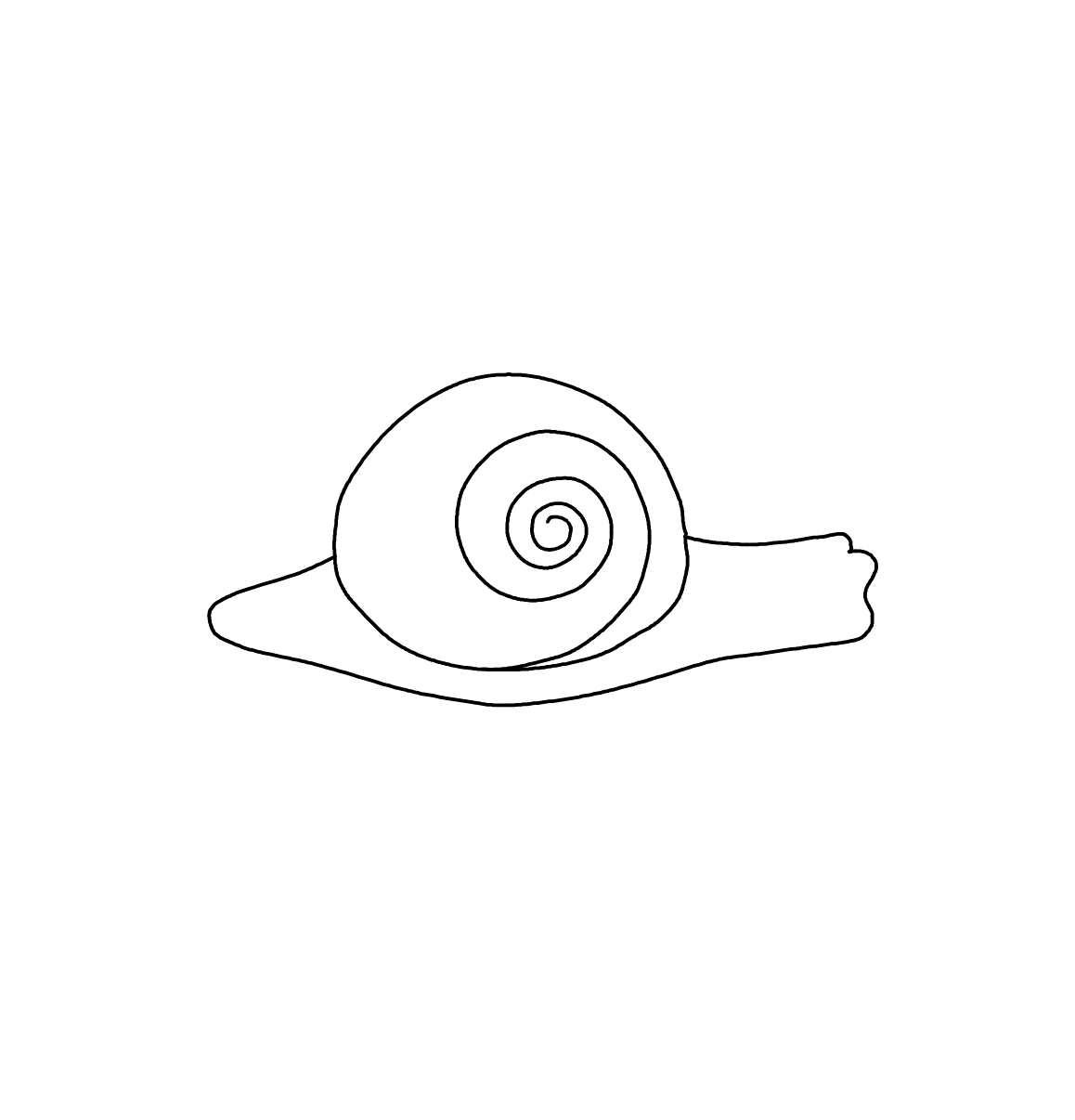 Streichelstein Schnecke