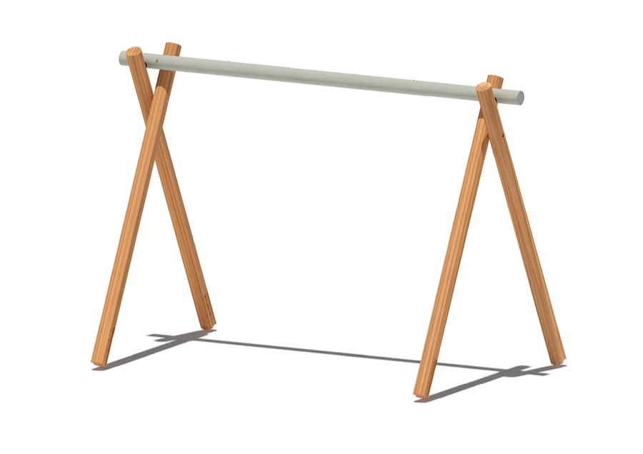 Ersatz-Holzbau mit Querrohr für Schaukel 512-2