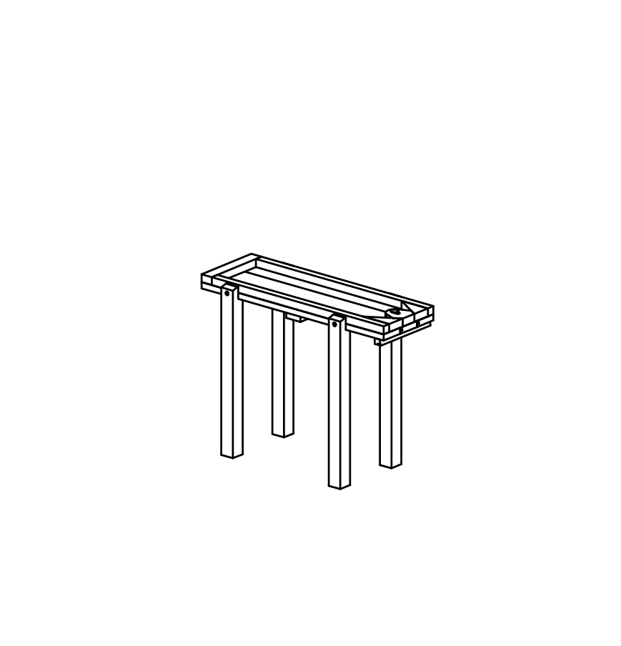 Rinne mit Keilverschluss
