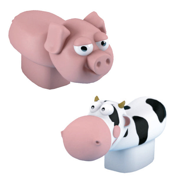 Hocker Kuh und Schwein