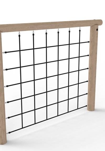 Schaukelgestell mit Kletternetz