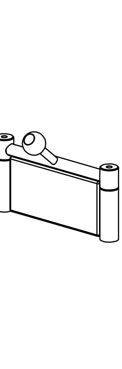 Klappensperre eckig