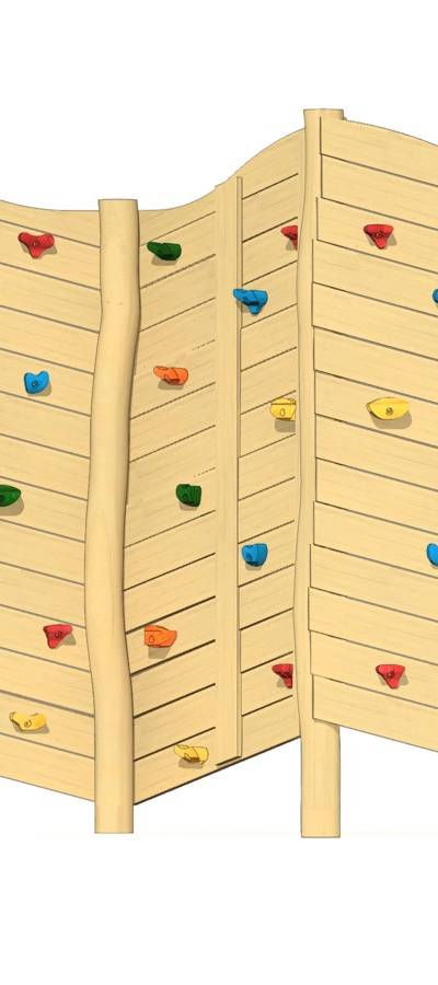 Felsen-Kletterwand 3-teilig