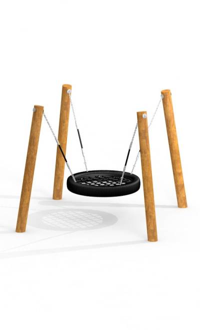 Nestschaukel Robinie 4 Pfosten (BNS 90 cm)