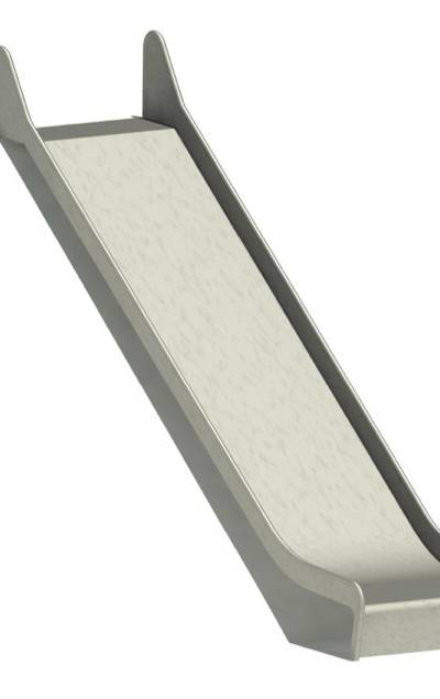 Hangrutschbahn Edelstahl, ABH 240 cm,Breite 100 cm
