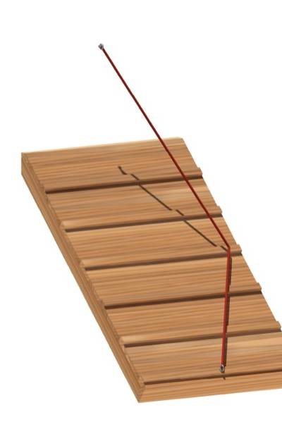 Ersatz-Holzbau - für schräge Rampe, 134