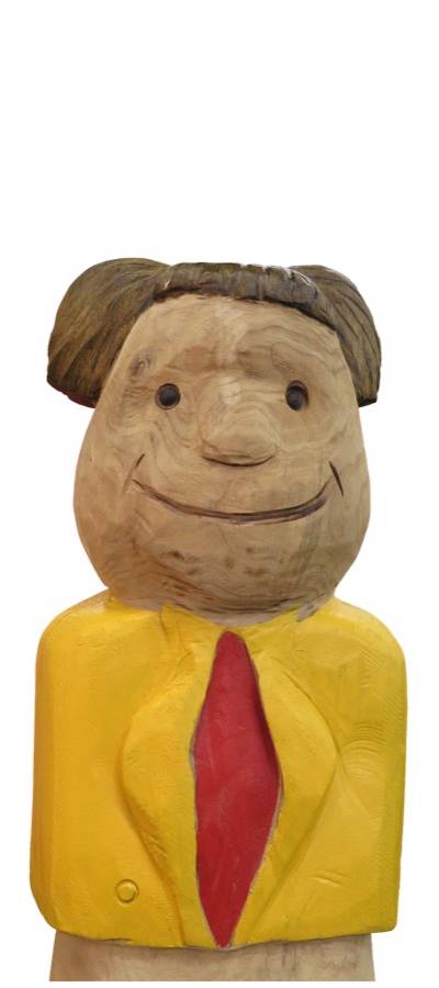 Pfostenkopf/Schnitzfigur Max -
