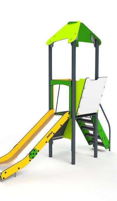 11006 Turm mit Rutsche und Kletterwand