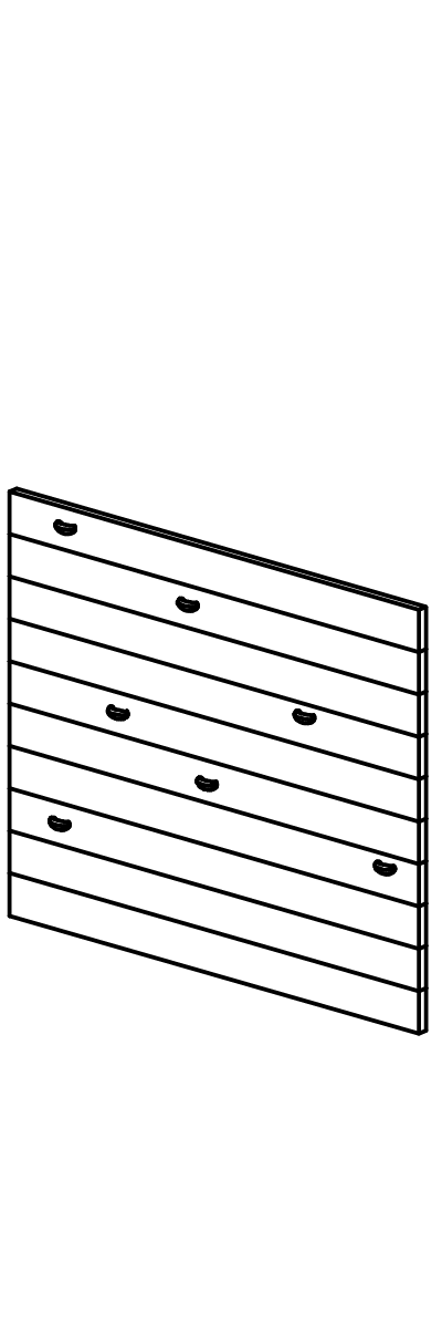 Kletterwand mit 8 Klettergriffen