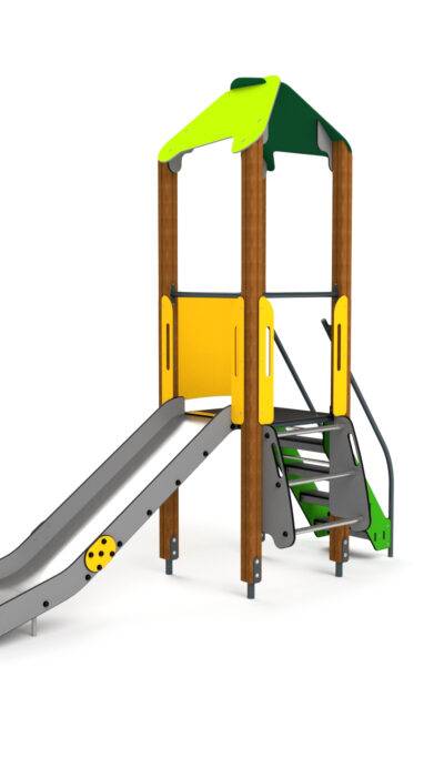 10008 Kleiner Kletterturm mit Treppe und Sprossenaufstieg
