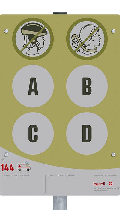 Spielplatztafel Individuell