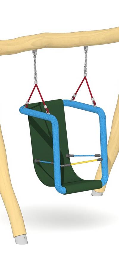 Schaukel 1-fach mit Stützschaukelsitz