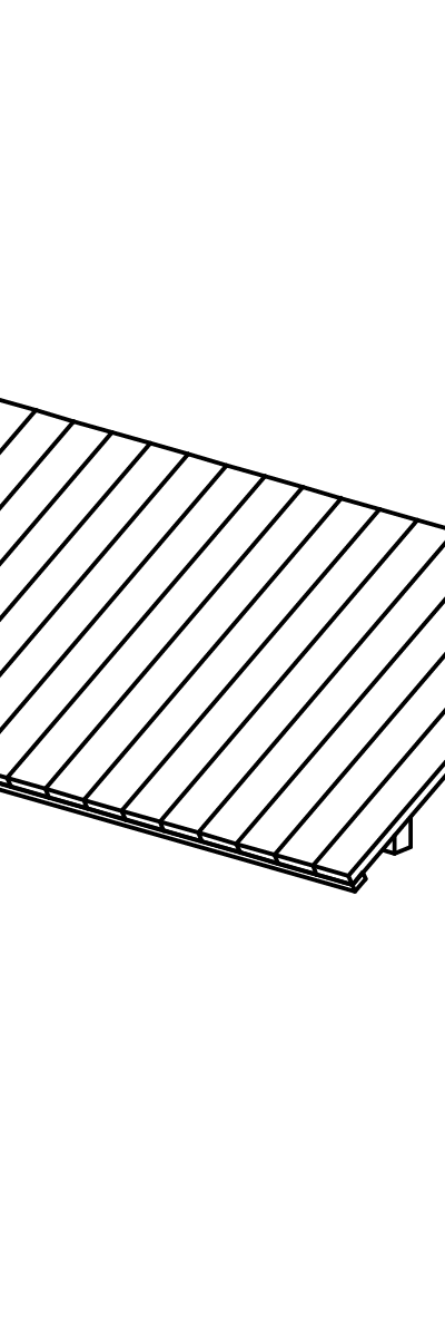 Dach für Viereckplattformen