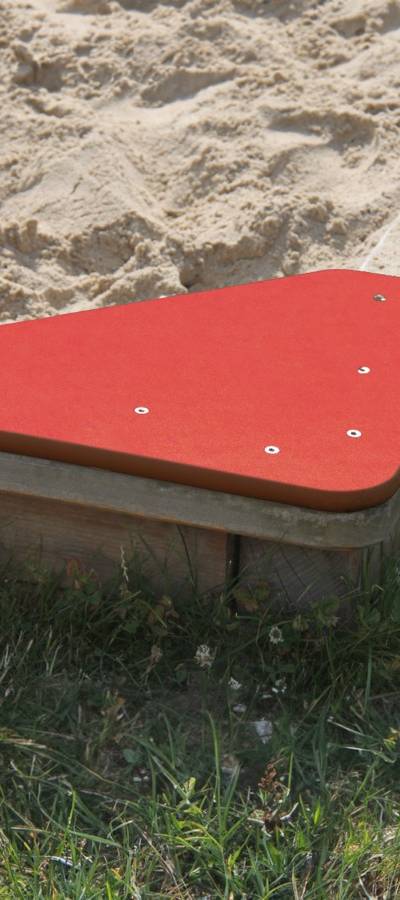 Eckplatte für Sandkasten 4-eckig -