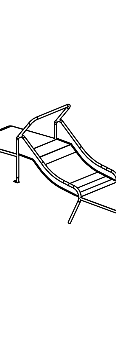 Edelstahlrutsche