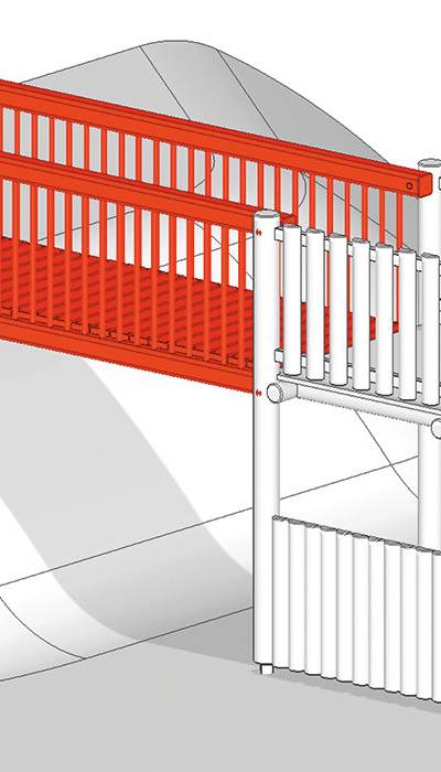 Verbindungsbrücke zu Hügel