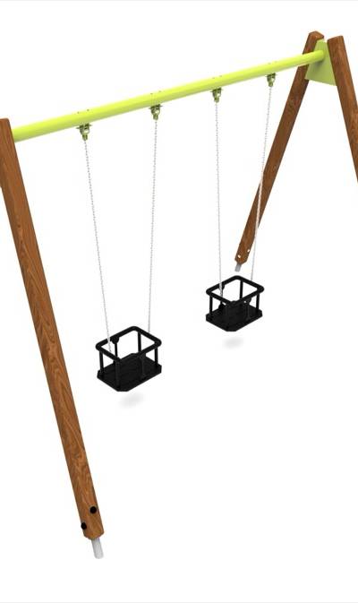 Pendelschaukel doppelt Holz C