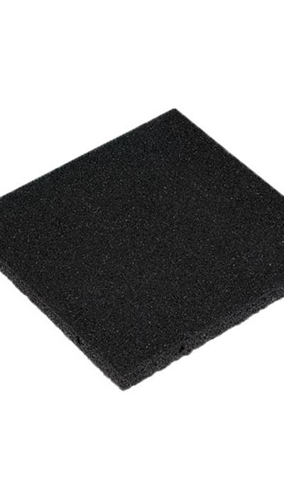 Vollgummiplatte Flex 60 mm schwarz, Fallhöhe bis 180 cm