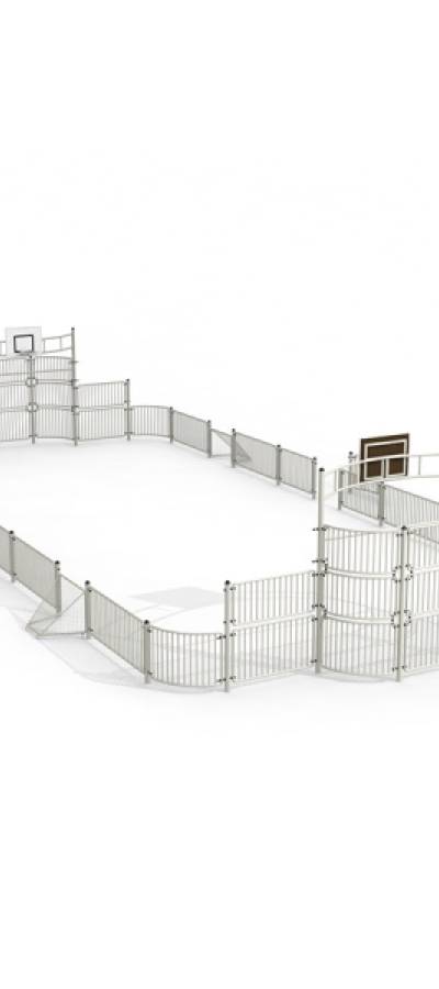 Multisport-Anlage mit Mini-Tor 9x20 m