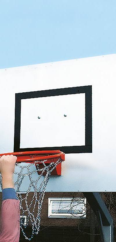 Basketballkorb abklappbar