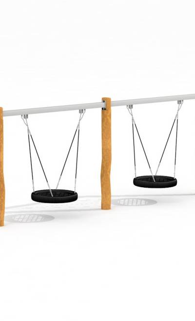 Doppel Nestschaukel Robinie (BNS 90 cm)