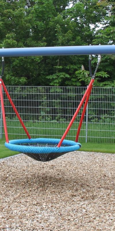 Nestkorbschaukel LH210cm, Querrohr Stahl verzinkt und pulverbeschichtet