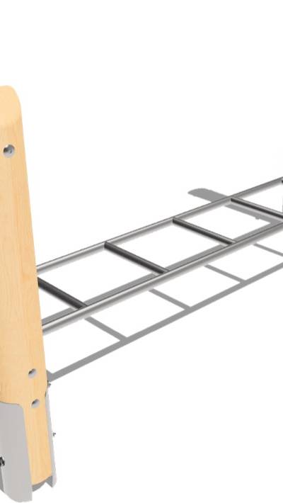 Balancierelement Leiter mit Edelkastanienpfosten