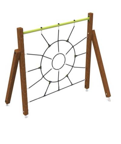 Seilwand Spinnennetz