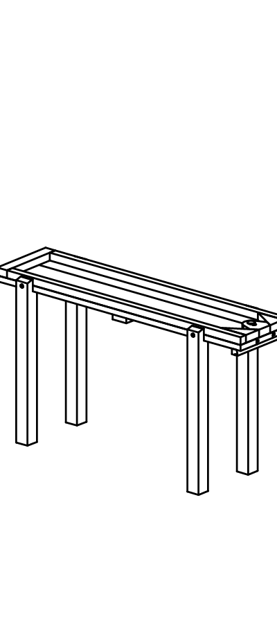 Rinne mit Keilverschluss