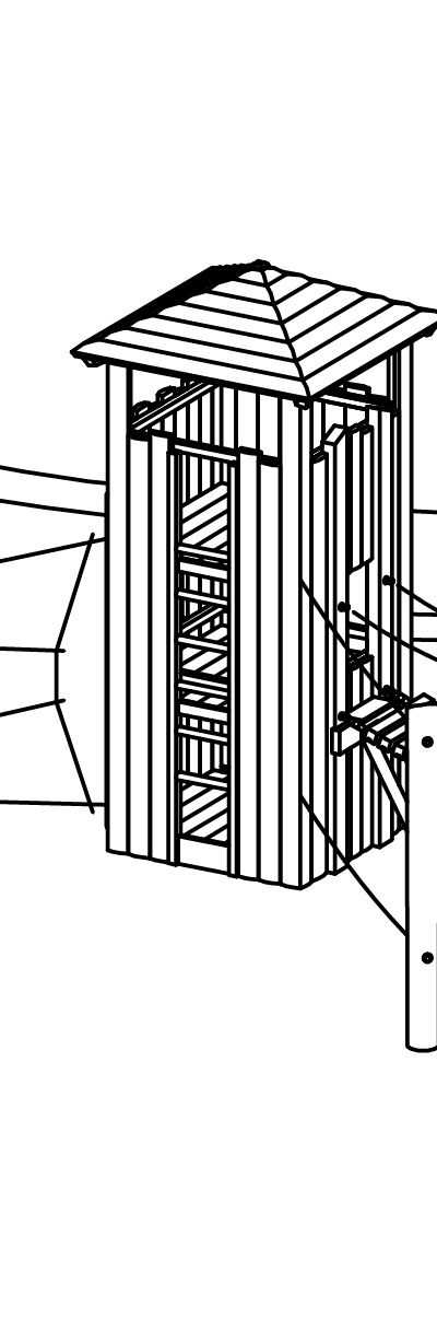 Turmkombination 33 in Lärche