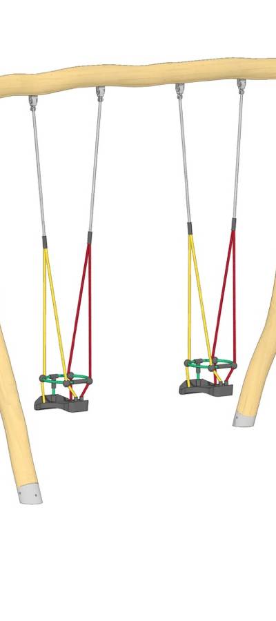 Schaukel 2-fach LH250cm, 2 Kleinkind-Schaukelsitze