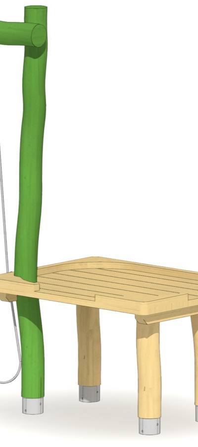 Sand- und Matschtisch mit Sandkran