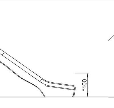 KOMPAN Hangrutsche 3,0m hoch, 1,0m breit