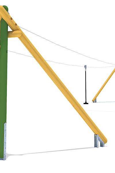 Seilbahn Montana Duo 20 m für Hügelverbau