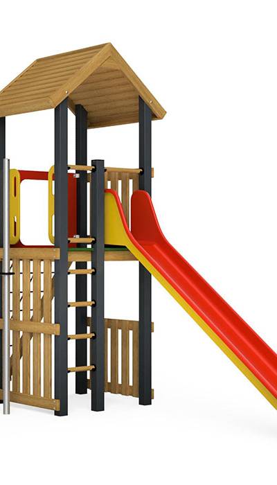 Spielturm-Kombination Eco/Aluminium