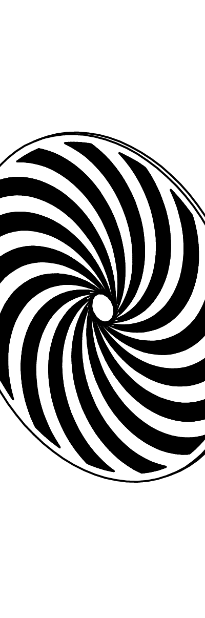 Rotierende Scheibe – Spirale