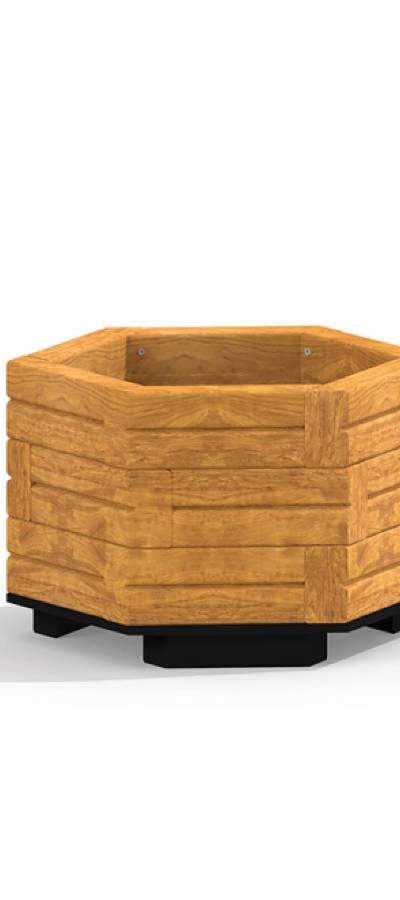Holzblumentopf III