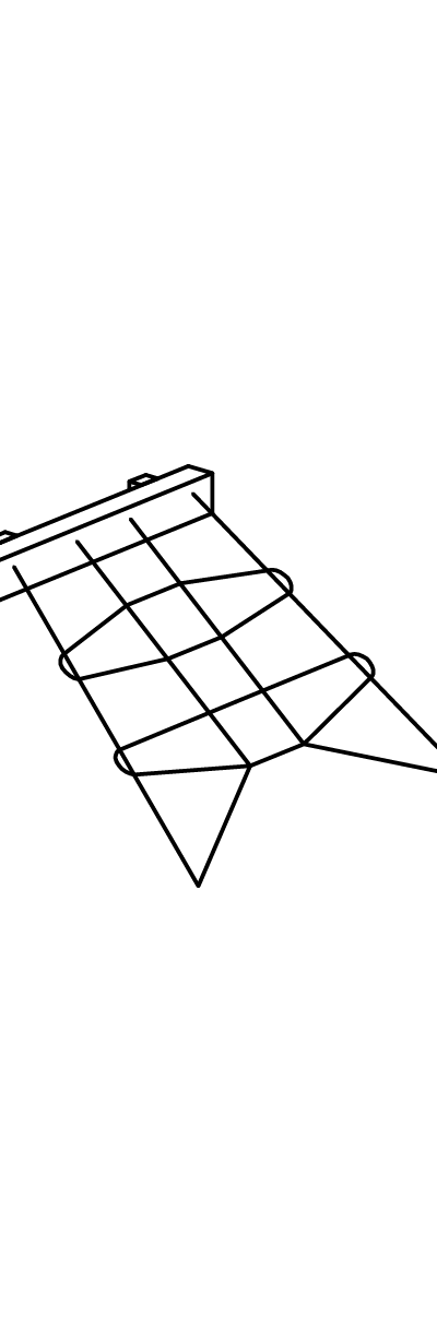 Schräges Kletternetz für Hütten