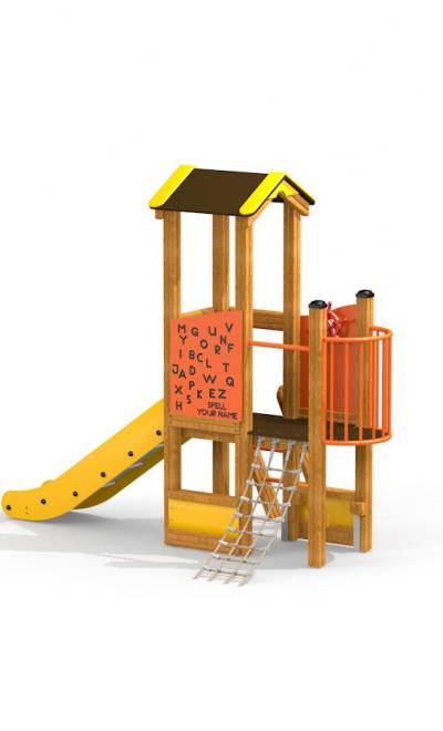 Pixie Spielturm mit Rutsche