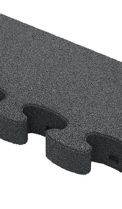 Puzzle Mat 3D Randplatte ohne Zwischenelement 80 mm grau