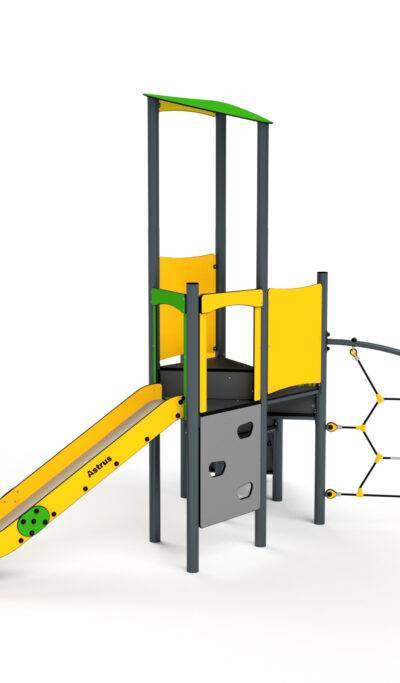 11056 Turm mit Rutsche, Kletterwand und Netz
